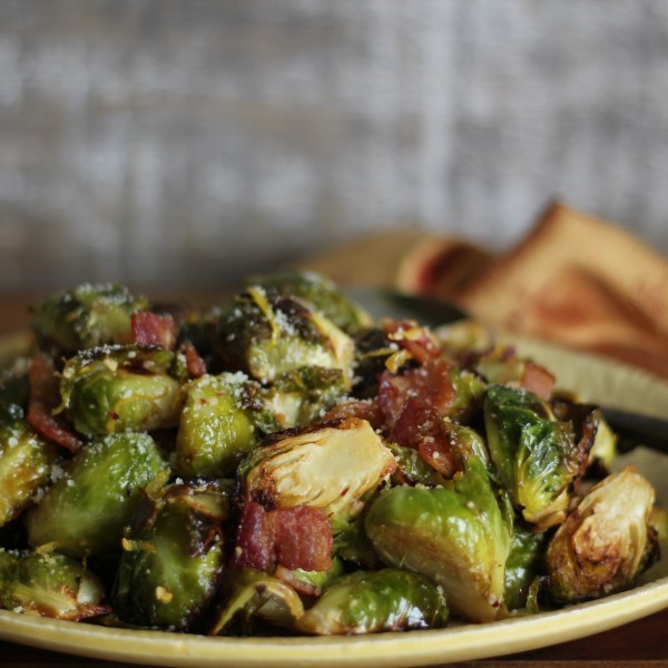 Air Fried Crispy Brussels Sprouts With Lemon, Garlic, And Parmesan ...